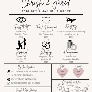 Infographic Wedding Program Template