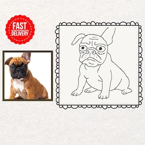 Custom UGLY Pet Portraits - Personalized Dog, Horse & Cat Digital Art from Photo, Hand-Drawn Style Memorial Gift For Animal Lover"