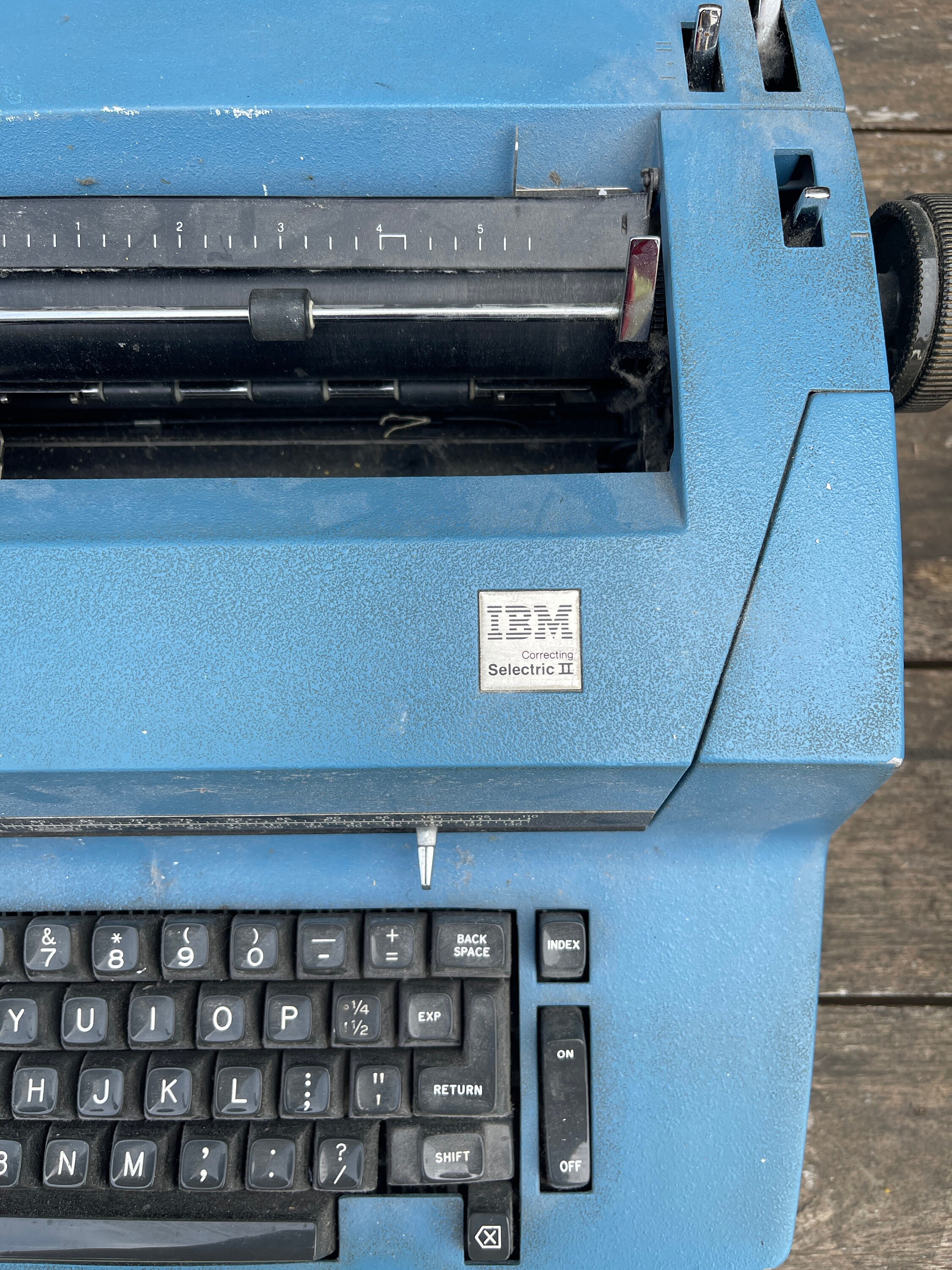 Electric Typewriter IBM Correcting Selectric II in Blue Etsy