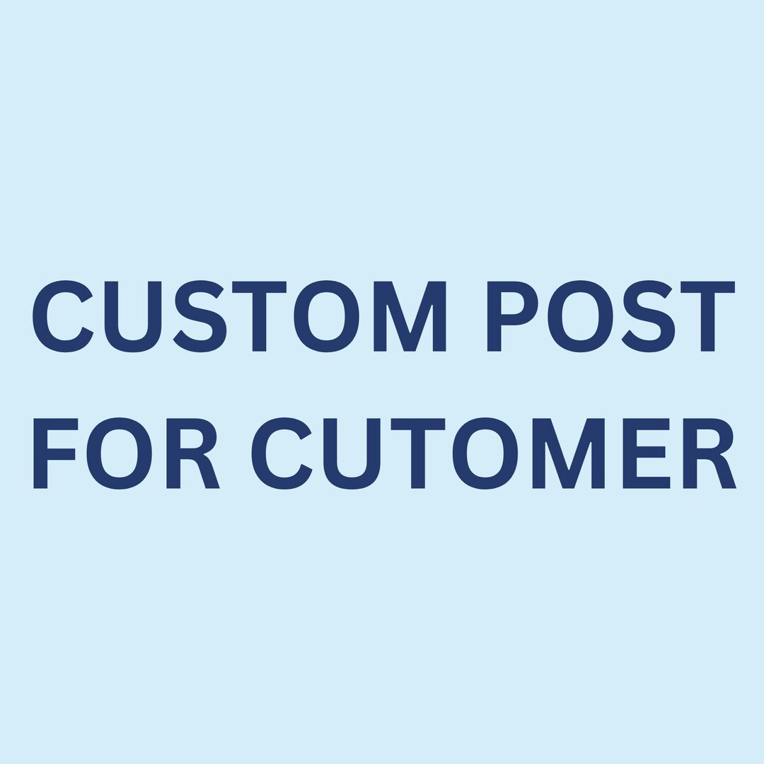 Custom Post for Customer - Etsy