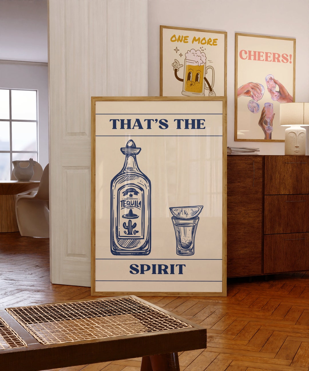 Bar Art Print, Vintage Liquor Poster, Bar Cart Wall Art,that's the ...