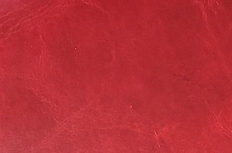 Handgjord trefaldig anteckningsbok i äkta läder, A6 B6 A5 fickformat - Anpassad storlek på begäran Crimson