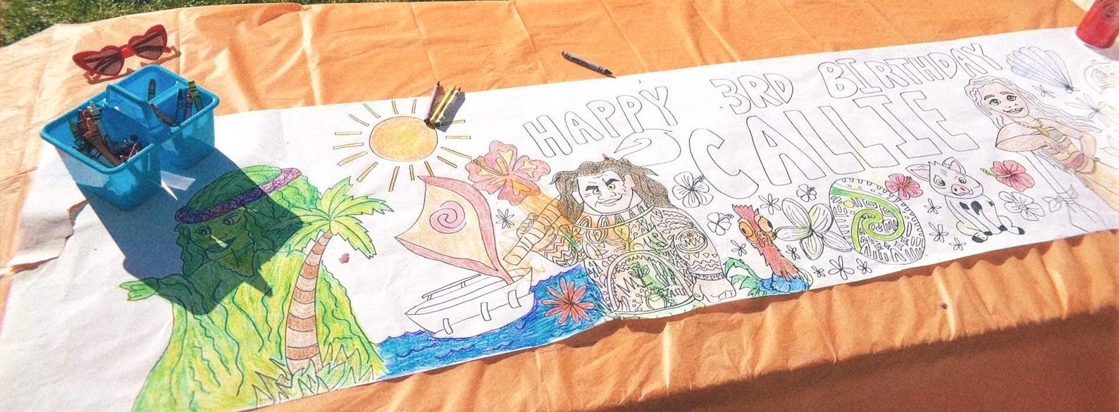 Giant Coloring Paper for Kids’ Themed Birthday Parties - Etsy