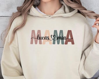 Custom Mama Hoodie: Personalized Mom Hoodie With Names