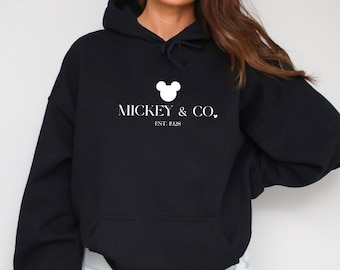 Mickey & Co Hoodie, Mickey and Co. est. 1928 Hoodie, Disney Hoodies, Disney Trip Hoodie, Disneyworld Hoodies, Mickey And Friends Hoodie