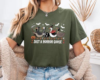 Funny Halloween Goose Shirt: Spooky Season Costume Tee