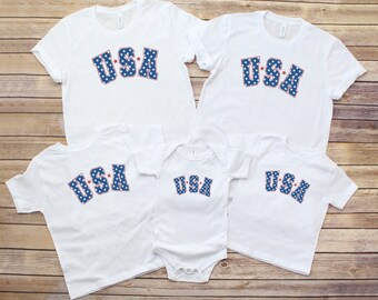 USA T-Shirt, Patriotic USA T Shirt, Fourth Of July Shirt, American Flag Shirt, Independence Day Shirt, Womens USA Shirt, Gift for Her