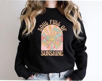 Sudadera Soul Full Of Sunshine: Gráfico retro de verano