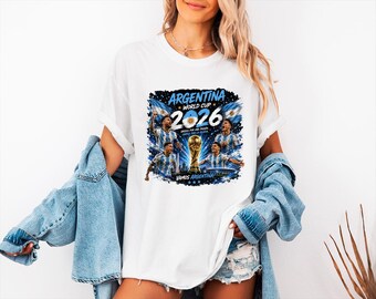Comfort Colors Argentina Football Championship Tee, Legends Soccer Argentina Champions Tee, Football Tournament 2026, Unisex Soccer Tee,