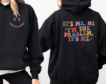 It’s Me Hi Quote Hoodie: Funny Colorful Quote Pullover
