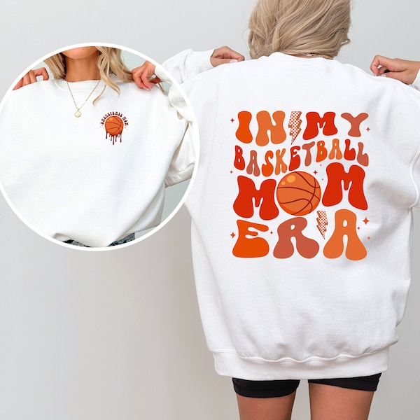 In My Basketball Mama Era Sweatshirt, Basketball Mom Sweatshirt, Basketball Lover Sweatshirt, Game Day Mom Sweatshirt, Basketball Sweatshirt