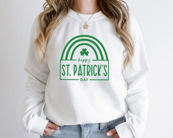 Shamrock St. Patrick's Day Sweatshirt: Lucky Irish Gift