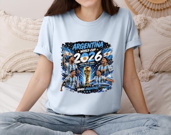 Argentina Football Championship Tee, Legends Soccer Argentina Champions Tee, Football Tournament 2026, Unisex Soccer Tee,