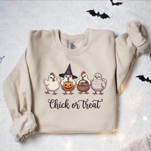 Halloween Chicken Sweatshirt: Spooky Fall Costume Party Shirt