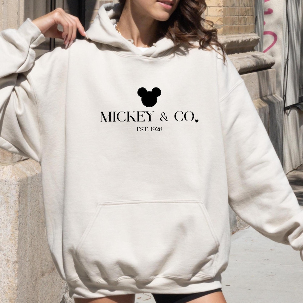 Mickey & Co Hoodie, Mickey And Co. Est. 1928 Hoodie, Disney Hoodies, Disney Trip Hoodie, Mickey And Friends Hoodie, Disneyworld Hoodie