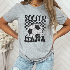 Retro Soccer Mama T-Shirt, Soccer Mom T Shirt, Sports Mom Shirt, Mom Life Shirt, Football Shirt, Soccer Shirt, Gift for Mama