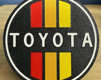 Retro Toyota Hitch Cover – 2" Receiver | Vintage Tri-Color Logo