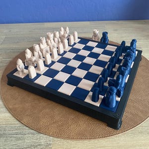 Isle of Lewis Compact Chess Set | Historic Viking Chess | Travel & Magnetized Options