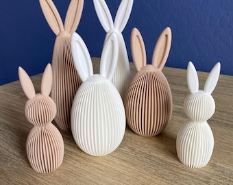 Modern Minimalist Easter Bunny - Set of 3.