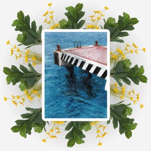 Pegatina del final del muelle