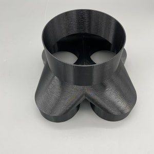 6&quot; to 4&quot; 4-Way Splitter Duct Connection for Woodwork Dust, Grow Tent