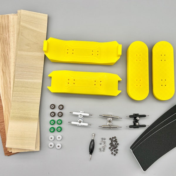 DIY Fingerboard Mould Mold Kit - 98mm x 32mm, 50mm wheelbase, 25º kick - Complete Kit | Holiday Gift Idea