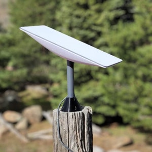 Post Mount For Starlink Dishy V2 (Gen 2) Square Rectangle Dish - Very Sturdy