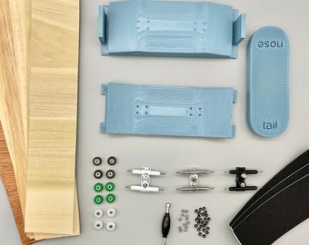 DIY Fingerboard Mould Mold Kit - 96mm x 34mm, 49mm wheelbase, 20º kick-- Complete Kit