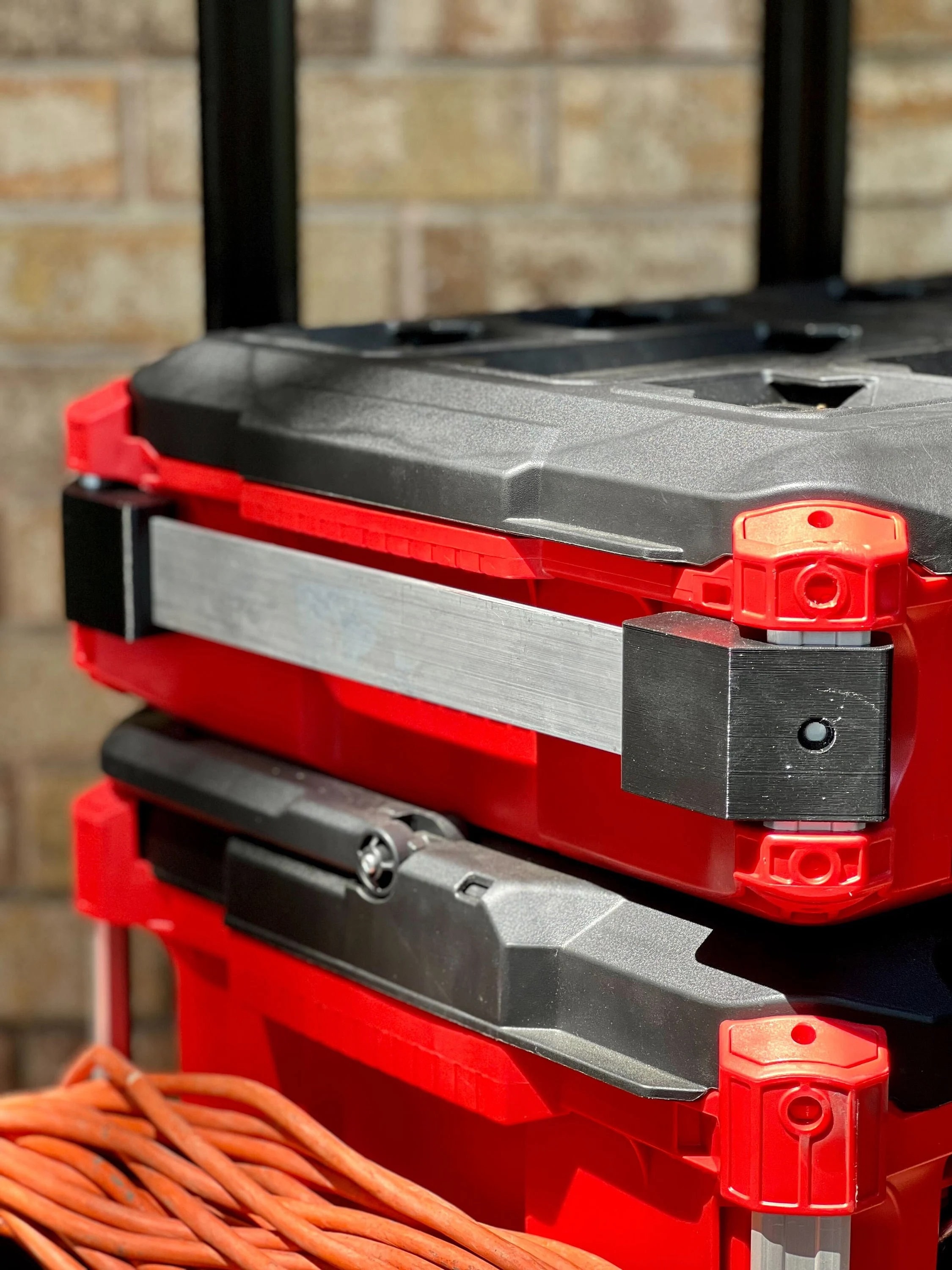 Kit completo de adaptador de soporte y riel metálico para Milwaukee