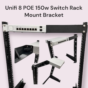 19&quot; 1U Server Rack Mount For Ubiquiti UniFi Switch 8 150W (US-8-150W)