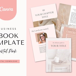 Ebook Template Canva | editable modern workbook / lead magnet / course template | ebook cover | business coaching templates | worksheets