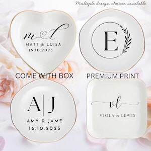 12 of Personalized Engagement Ring Dish, Custom Engagement Ring Dish, Personalized ring dish, Wedding Bridesmaid Gift, Personalized Gift