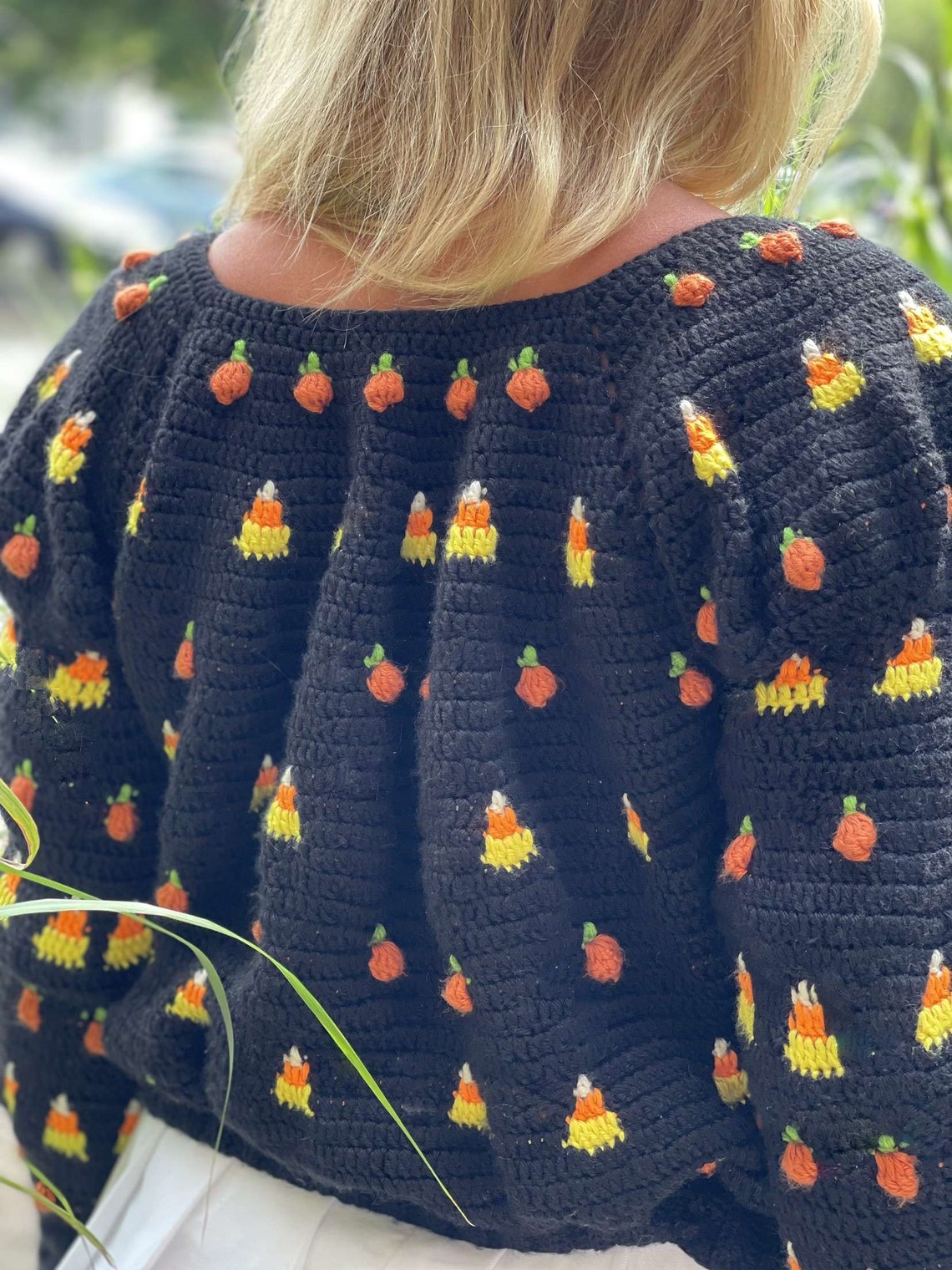 Halloween Candy Crochet Sweater/sweater Vest Pattern Etsy