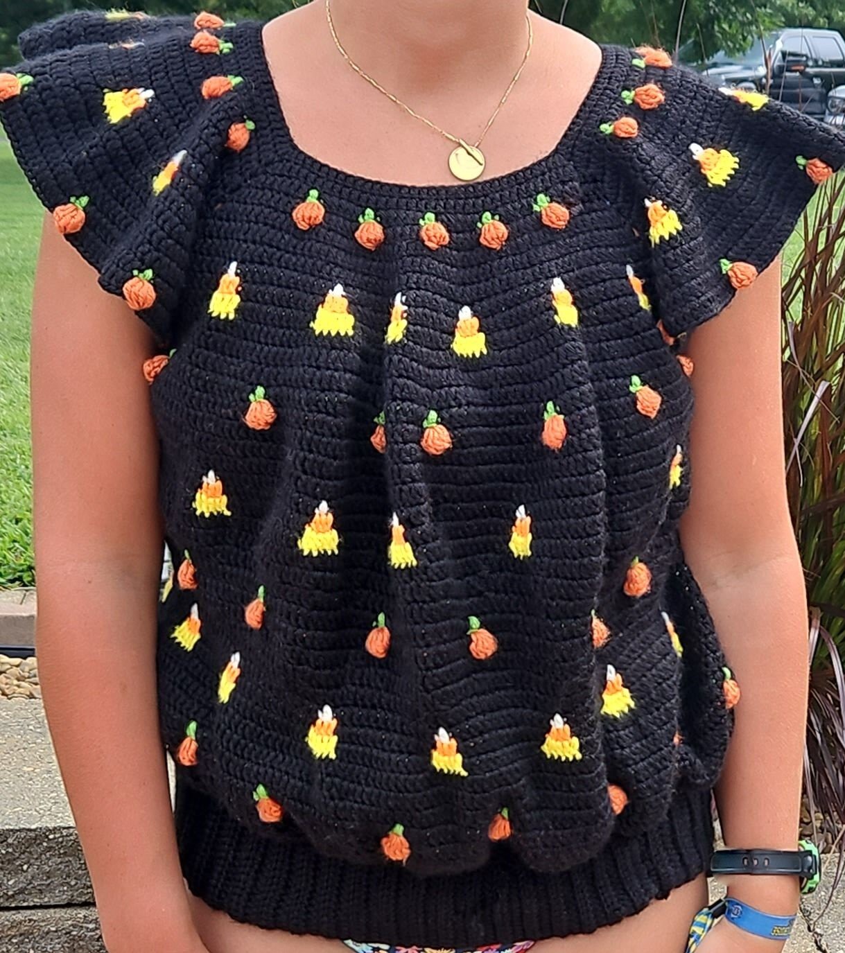 Halloween Candy Crochet Sweater/sweater Vest Pattern Etsy