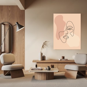 Abstract woman line art Print, Framed Wall Art, Exhibition Poster, Wall Decor, Trendy Prints, Gift Idea , Bedroom Decor , wall decor