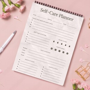 Self Care Checklist, Self-Care Planner, Selfcare Journal Tracker, Wellness Planner Printable, Daily Wellbeing, Mindfulness Mental Health Kit