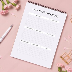 Editable Cleaning Schedule, Printable, Weekly, Monthly, Yearly Cleaning Checklist , ADHD, Cleaning Planner, House Chore List | Digital PDF