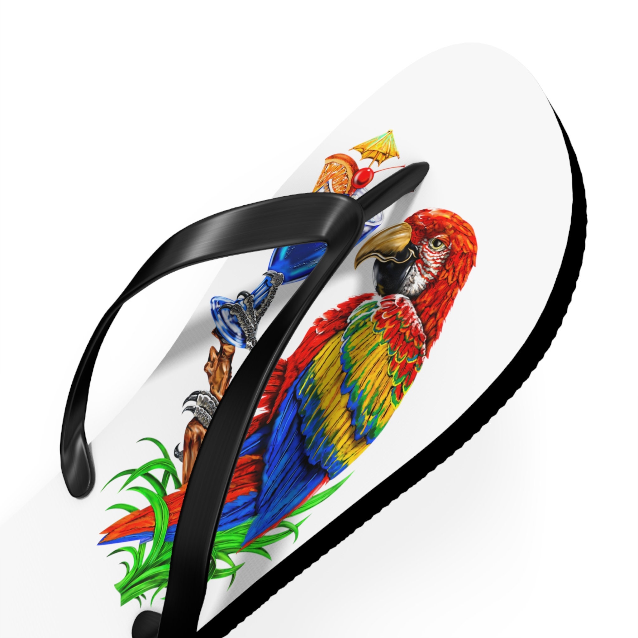 Rico Industries Margaritaville Flip Flop Keychain - Red Metal Bottle Opener