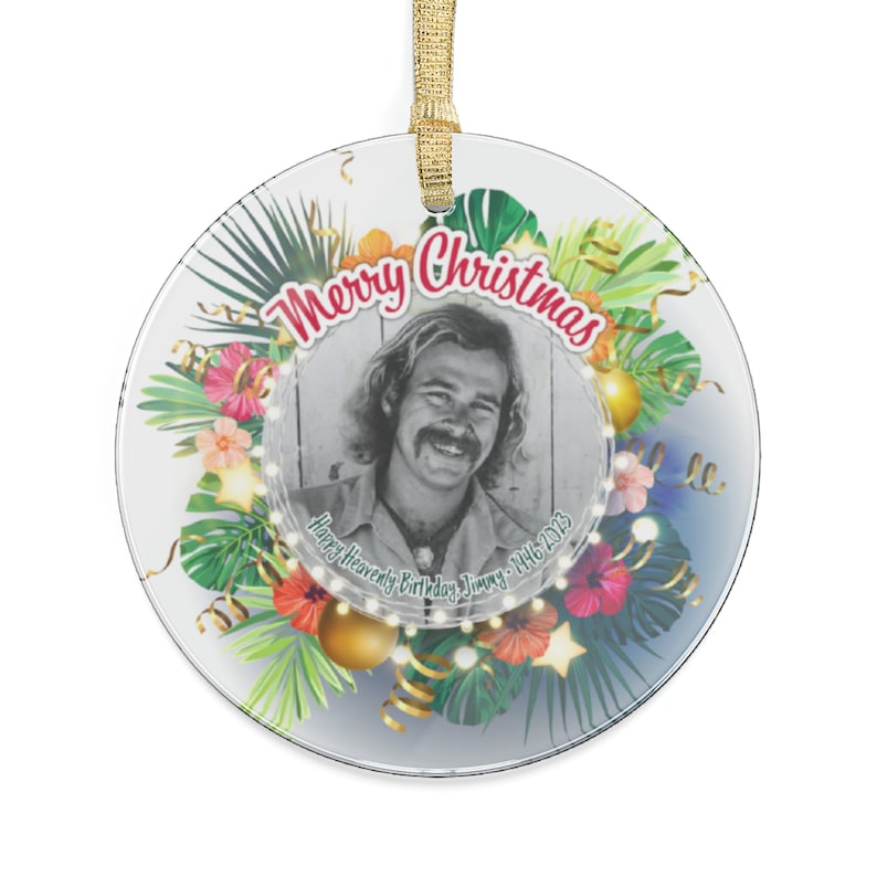 Jimmy Buffett Memory Christmas Acrylic Ornaments Etsy