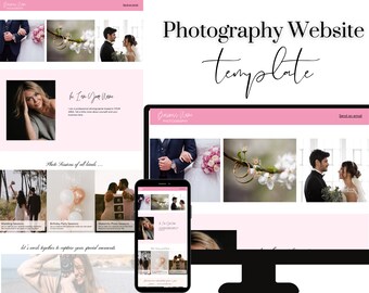 Modèle de site Web de photographie personnalisable | Modèle de site Web Canva