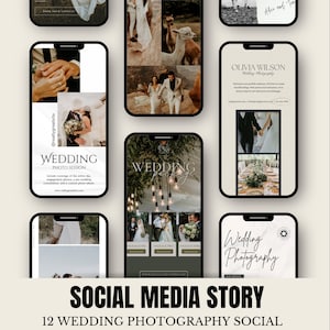 Photography Instagram Template | Photographer Instagram story template | Social Media CANVA Template | Wedding Photography Marketing