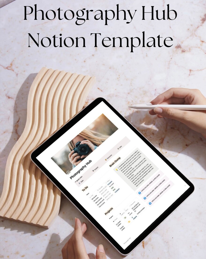 Photography NOTION Template Notion HUB Template Notion Workflow Photography NOTION Template Notion HUB Template Notion Workflow