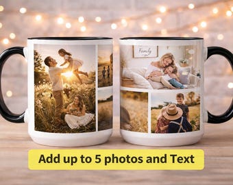 Mug photo personnalisé | Tasse à café personnalisée avec photo de famille