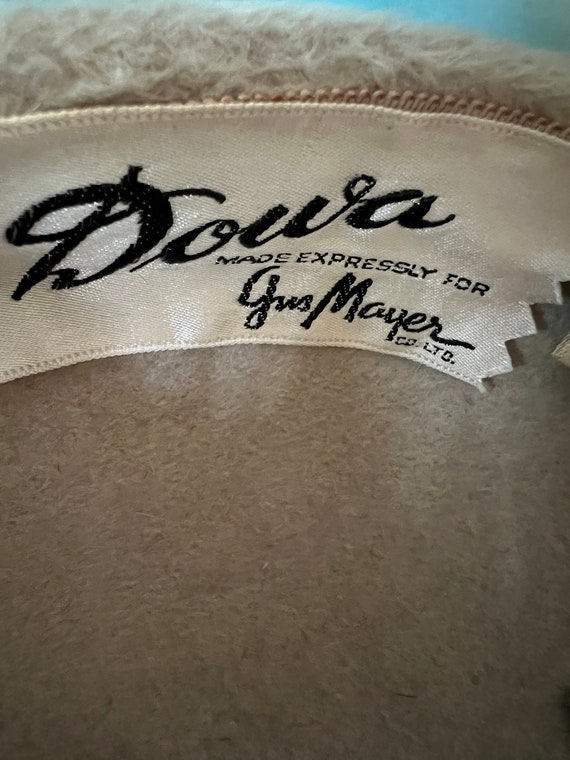 Vintage Dowa beige faux fur hat made expressly fo… - image 5