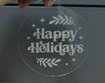 Personalized Acrylic Ornaments Christmas Gifts for Friends and Family