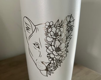 Personalized Insulated Tumbler: Laser Engraved Stainless Steel Travel Mug, 20 oz