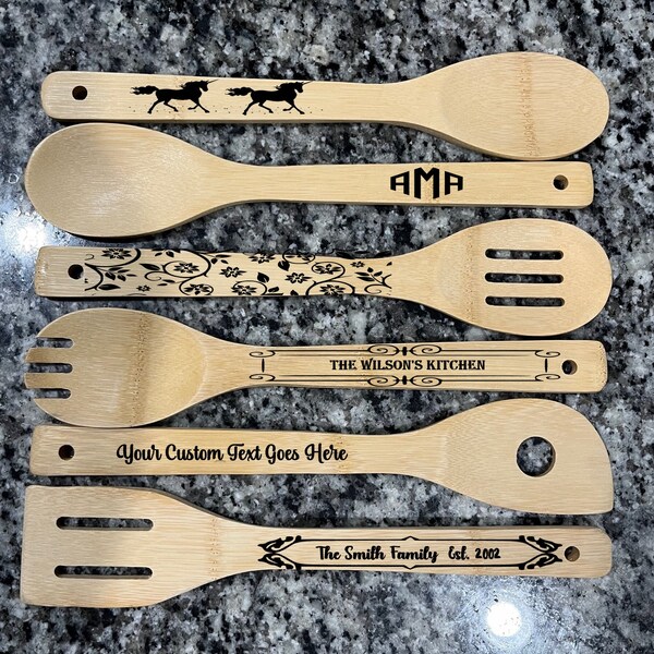 Personalized Spoons Mother's Day Gifts for Wife Cooking Gifts for Friends Chef Gifts Housewarming Gifts Home Decor