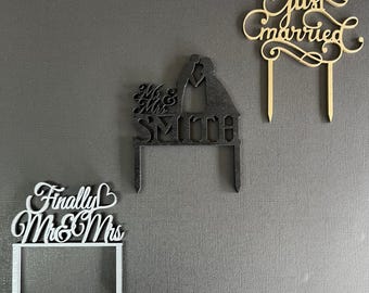 Personalized Birch Wedding Cake Topper: Custom Party Decor