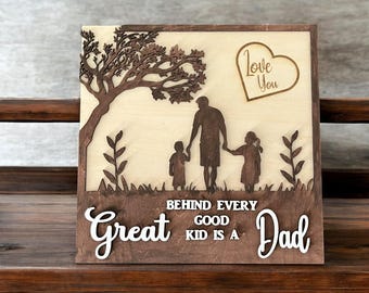 Personalized Father's Day Display Gift: Engraved Message Option