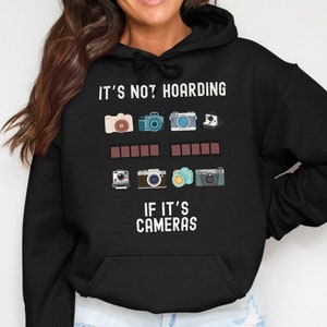 Vintage Camera Graphic T-Shirt Sweatshirt or Hoodie: Photography Collector Gift